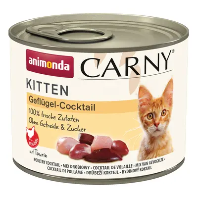 Animonda Carny Kitten Saver Pack 24 x 200g - Poultry Cocktail