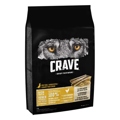 CRAVE Adult with Chicken, Bone Marrow & Ancient Grains Dry Dog Food - 7kg