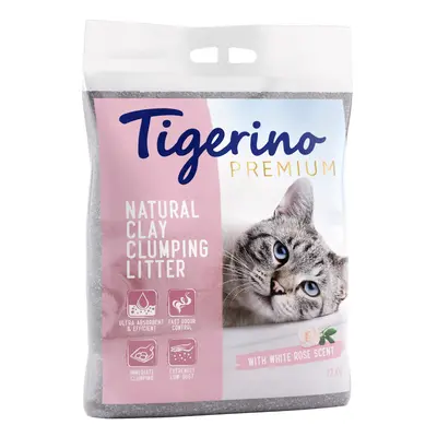 Tigerino Premium Cat Litter – White Rose Scent - Economy Pack: 2 x 12kg