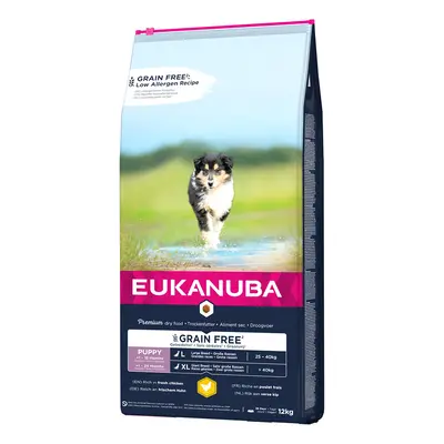 Eukanuba Grain Free Puppy Large Breed - Chicken - Economy Pack: 2 x 12kg