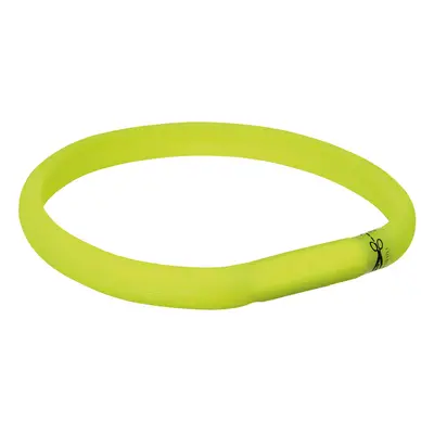 Trixie USB Flash Light Collar - Green - L-XL: 70cm x 18mm (L x Diameter)