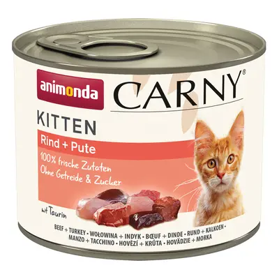 Animonda Carny Kitten Saver Pack 24 x 200g - Beef & Turkey