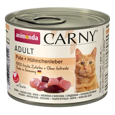 Animonda Carny Adult 6 x 200g - Turkey & Chicken Liver