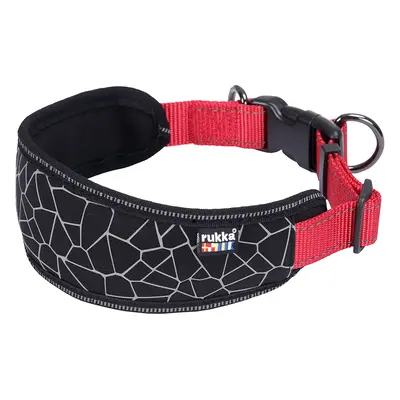 Rukka® Cube Soft collar, red / black - Size M: 30 - 50 cm neck circumference, 25 mm wide