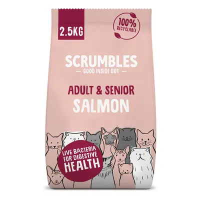 Scrumbles Adult & Senior Salmon Dry Cat Food - 2.5kg