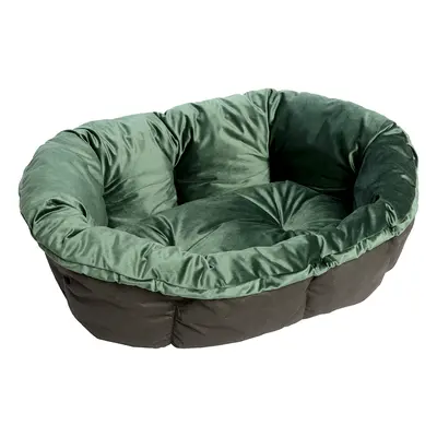 Ferplast Green Velvet Sofa Cover for Siesta Deluxe Dog Basket - Size 6: 73 x 55 x 27 cm (L x W x