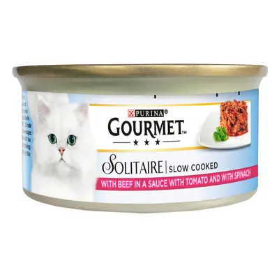 Gourmet Solitaire 12 x 85g - Beef in Tomato Sauce