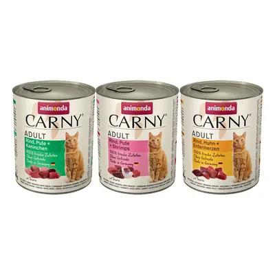 Animonda Carny Adult 6 x 800g - Mixed Pack II: 3 Varieties