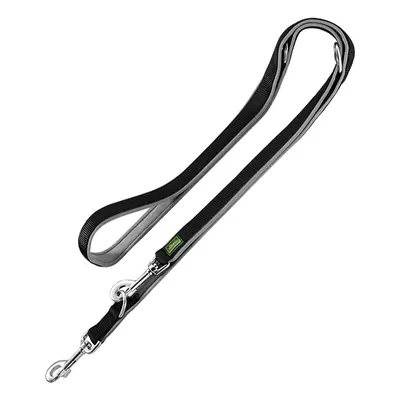 HUNTER Neoprene Lead – Black/ Grey - 200cm, adjustable