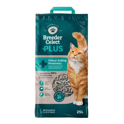 Breeder Celect Plus Probiotic Cat Litter - Economy Pack: 2 x 25L