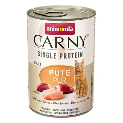 Animonda Carny Single Protein Adult 6 x 400g - Saver Pack: Pure Turkey (24 x 400g)