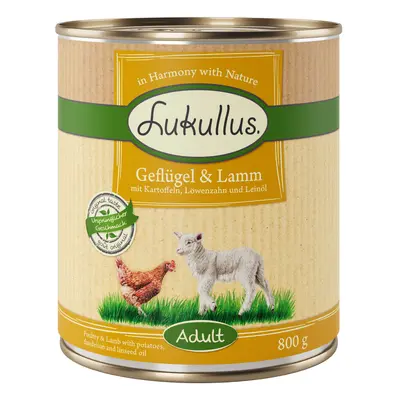 Lukullus Adult Poultry & Lamb - Grain-Free - 6 x 800g