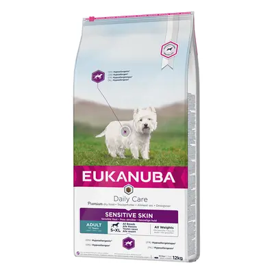 Eukanuba Daily Care Adult Sensitive Skin - Economy Pack: 2 x 12kg