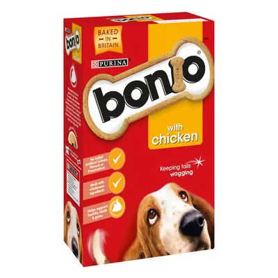 Bonio Chicken Dog Biscuits - Economy Pack: 2 x 1.2kg