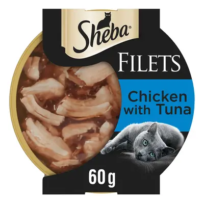 Sheba Fillets in Gravy Trays - Saver Pack: Chicken & Tuna (64 x 60g)