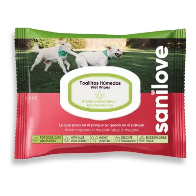 Sanilove Aloe Vera Wipes - 40 wipes