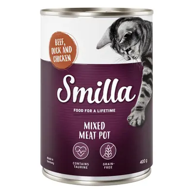 Smilla Tender Meat Mix 6 x 400g - Beef, Duck & Chicken