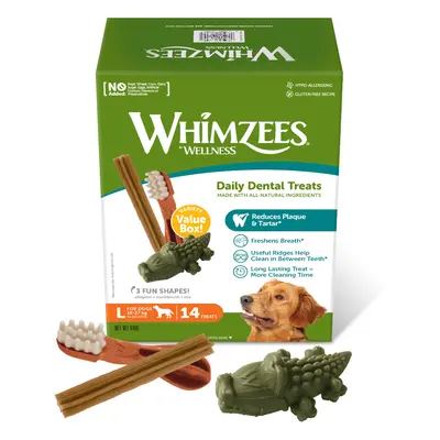 Whimzees by Wellness Mix Box - Size L: for large dogs (18 - 27kg, 14 Snacks)