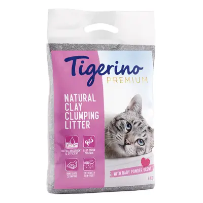 Tigerino Premium Cat Litter - Baby Powder Scent - 6kg