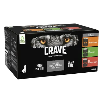 CRAVE Adult Pate Mixed Pack - 6 x 400g