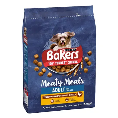 Bakers Adult Meaty Meals Tender Chunks with Tasty Chicken - Economy Pack: 4 x 2.7kg