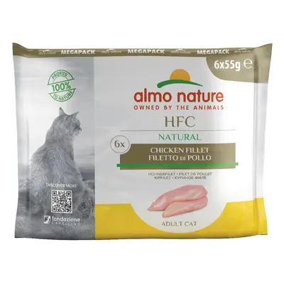 Almo Nature HFC Natural Pouches Saver Pack for Cats 24 x 55g - Chicken Fillet