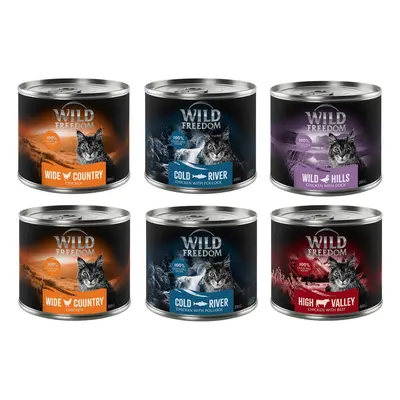 Wild Freedom Adult Mixed Trial Pack - 6 x 200g Mixed Pack II (Chicken, Pollock, Beef, Duck)