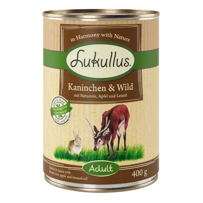 Lukullus Saver Pack 24 x 400g - Rabbit & Game