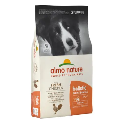 Almo Nature Holistic Medium Adult Chicken & Rice Kibble for Dogs - 12kg