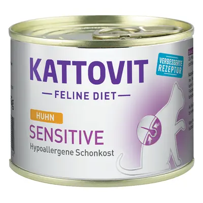 Kattovit Saver Pack 12 x 185g - Sensitive (Hypoallergenic Food) Chicken