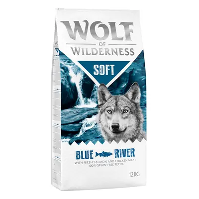 Wolf of Wilderness Economy Pack 2 x 12kg - Adult Soft "Blue River" - Salmon