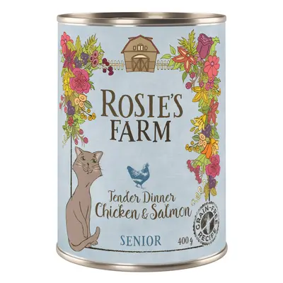 Rosie's Farm Senior Tender Dinner with Chicken & Salmon - 6 x 400g (cans)