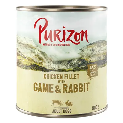 Purizon Adult 6 x 800g - Game & Rabbit with Pumpkin & Lingonberry