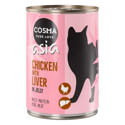 Cosma Asia in Jelly Saver Pack 12 x 400g - Chicken with Chicken Liver