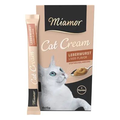 Miamor Cat Snack Liver Pâté Cream - Saver Pack: 24 x 15g