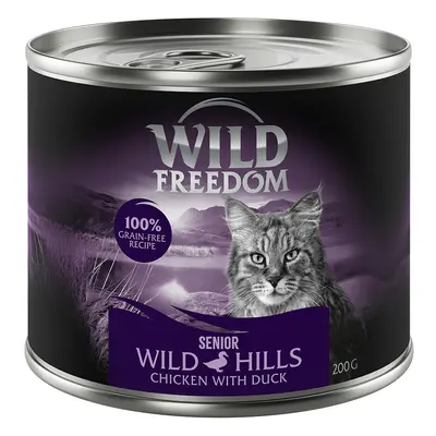 Wild Freedom Senior Saver Pack 12 x 200g - Wild Hills - Duck & Chicken