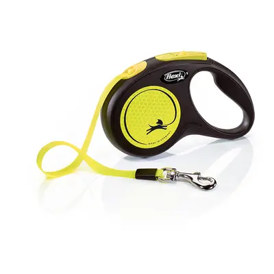 Flexi New Neon webbing leash 5 m - S: up to 15 kg