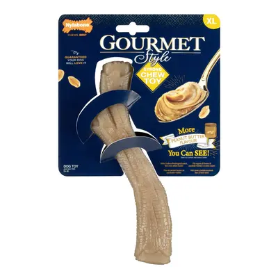 Nylabone Gourmet Style Stick Strong Chew Toy - Peanut Butter Flavour - Medium