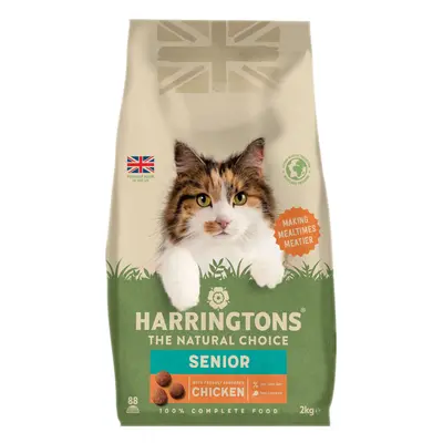 Harringtons Senior Cat Food with Fresh Chicken - Economy Pack: 2 x 2kg