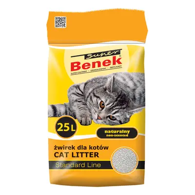 Super Benek Natural Cat Litter - 25 litres (approx. 20kg)