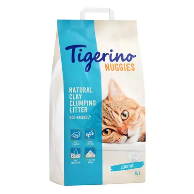 Tigerino Nuggies Cat Litter – Sensitive (Unscented) - 14l