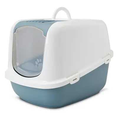 Savic Nestor Jumbo Covered Litter Tray XXL - Light Blue & White