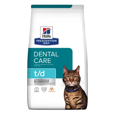 Hill's Prescription Diet Feline Economy Packs - t/d Dental Care - Chicken (2 x 3kg)