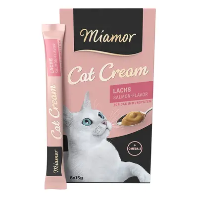 Miamor Cat Snack Salmon-Cream - Saver Pack: 24 x 15g