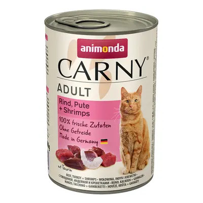 Animonda Carny Adult 6 x 400g - Beef, Turkey & Shrimp