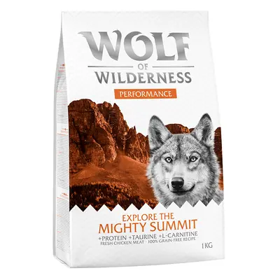 2 x 1kg Wolf of Wilderness Dry Dog Food - Try Now! - "Explore The Mighty Summit" - Performance (