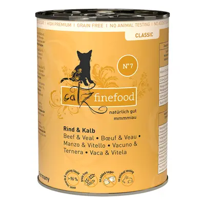 Catz finefood Can 6 x 400g - Beef & Veal