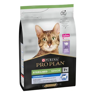 PURINA PRO PLAN Sterilised Senior 7+ Longevis - Turkey - Economy Pack: 2 x 3kg