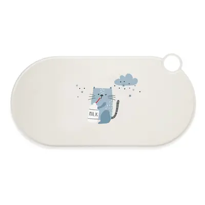 TIAKI Silicone Bowl Mat Milky Kitty - L 50 x W 25 cm