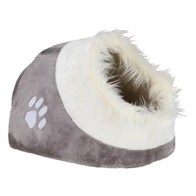 Trixie Minou Cuddly Cat Den - White/Light Grey: 41 x 35 x 26 cm (L x W x H)